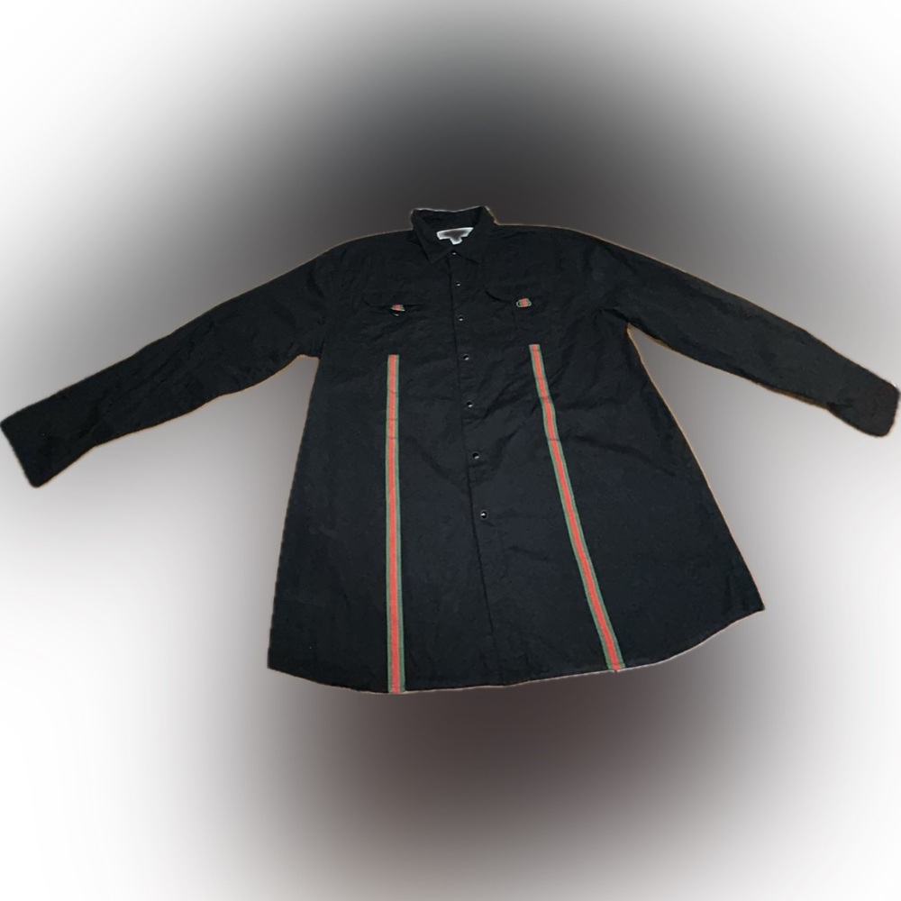 Y2K VINTAGE 3XL MENS BROOKLYN BASEMENT LONG SLEEVE PEARL SNAP BUTTON UP SHIRT